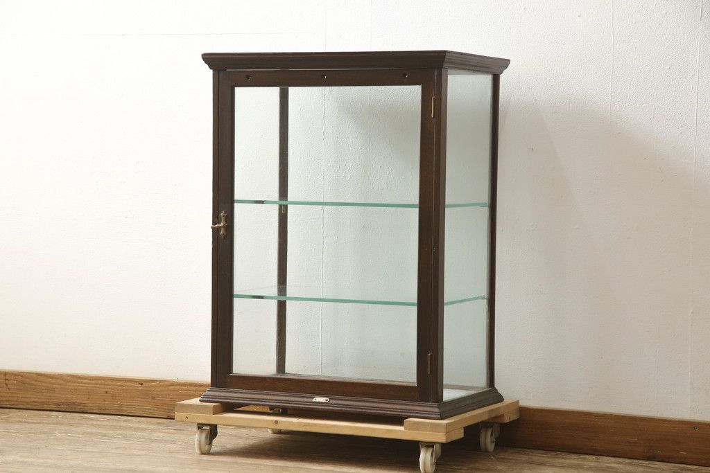 ☆事前問合せ必須☆ ガラスケース アンティーク家具 マホガニー材