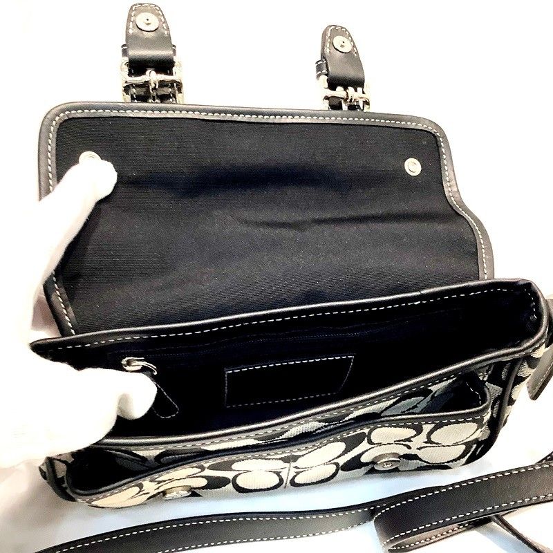 美品】コーチ（COACH）シグネチャーキャンバスミニショルダー