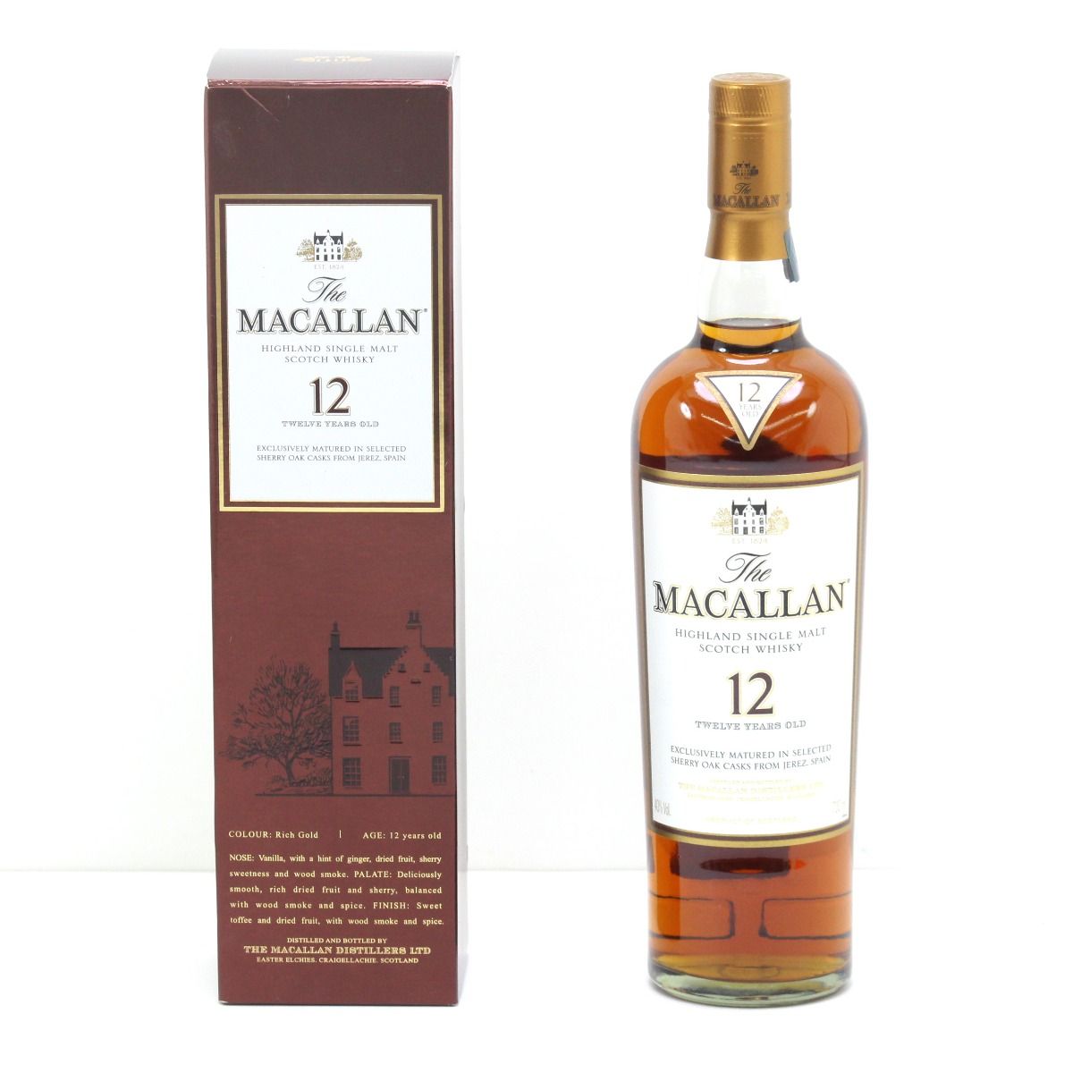 $$ The MACALLAN マッカラン ハイランド シングルモルト ウイスキー 12年 700ml 40度 ギフトBOX付 未開栓