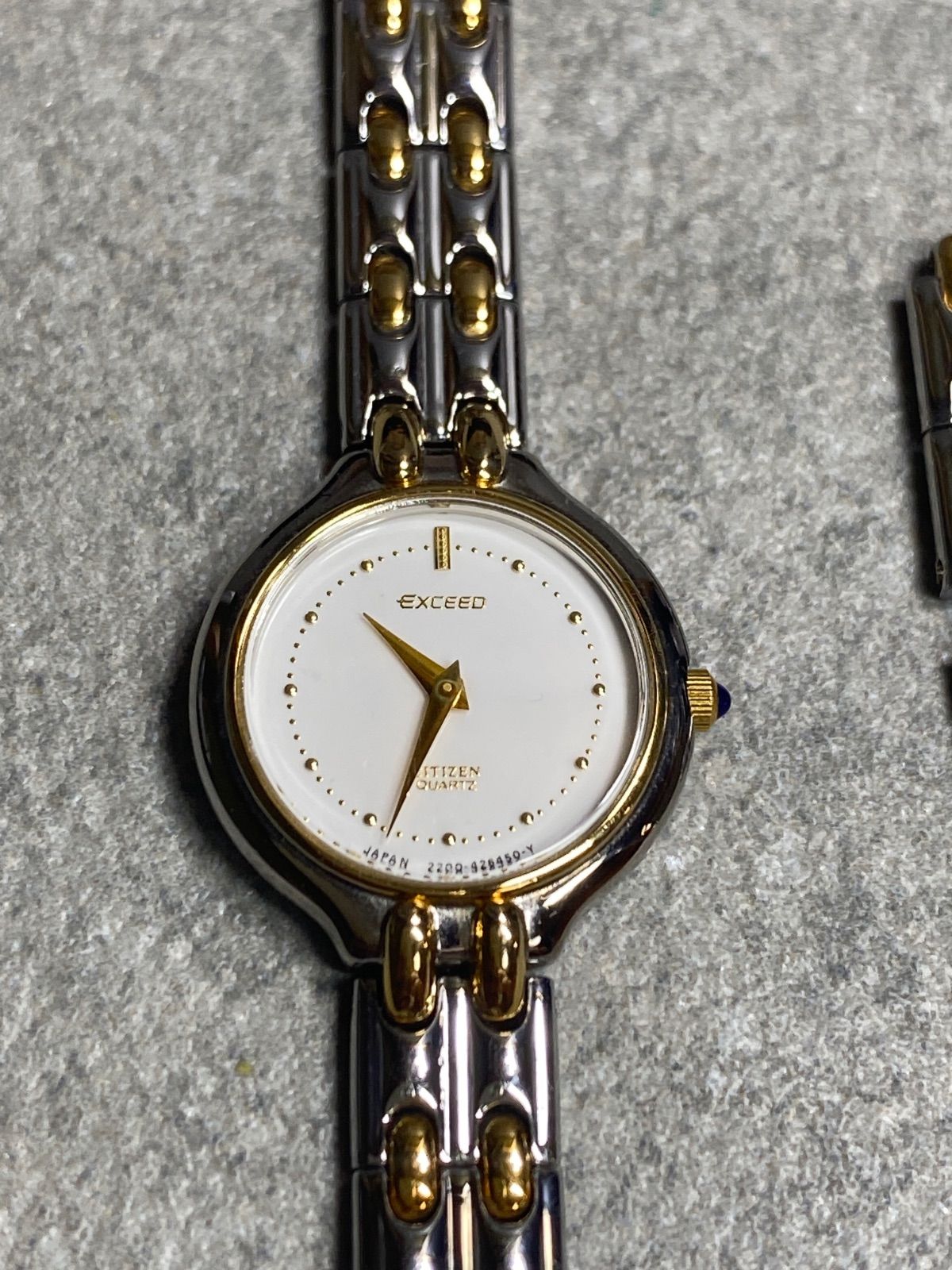 【稼動品レア】CITIZEN EXCEED　レディース腕時計　クォーツ　シェル CITIZEN EXCEED レディース 腕時計 稼働品 - メルカリ