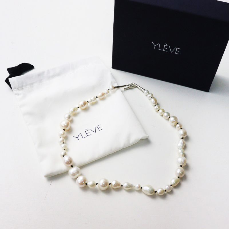 美品 定価35200円 2025年 イレーヴ YLEVE MIX PEARL NECKLACE KNOT