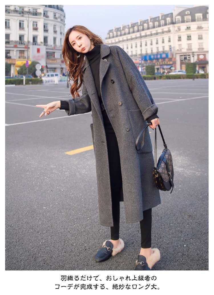 美品！＊HANAE MORI ・チェスターコート ＊ サイズ38 オーバーサイズ ロングコート レディース テーラーカラー コート