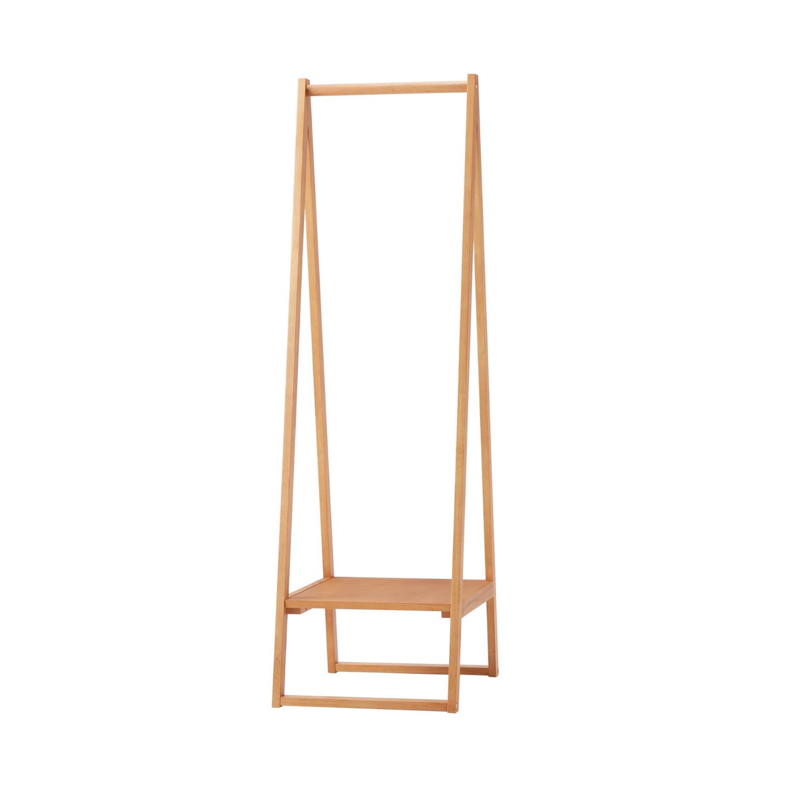 木製コートハンガー 無印 ラバーウッド材 KE2SFA4S