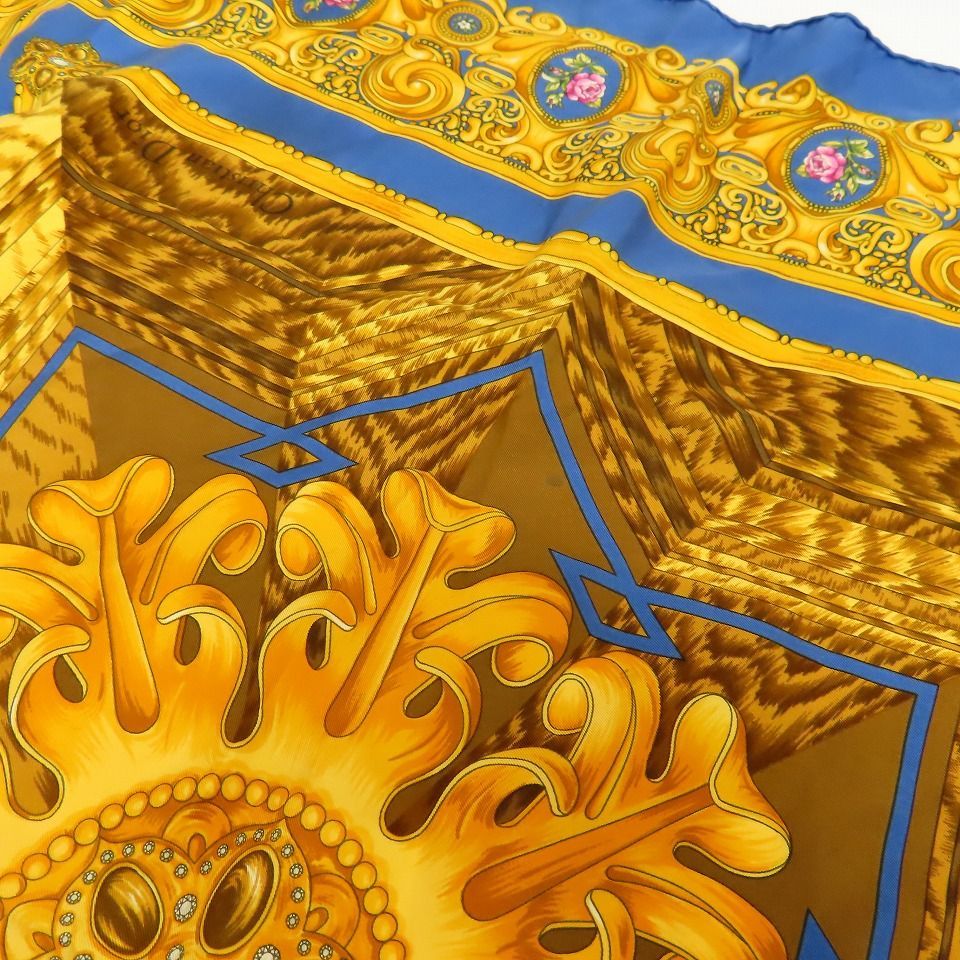 クリスチャンディオール ヴィンテージ シルク100% 大判 スカーフ