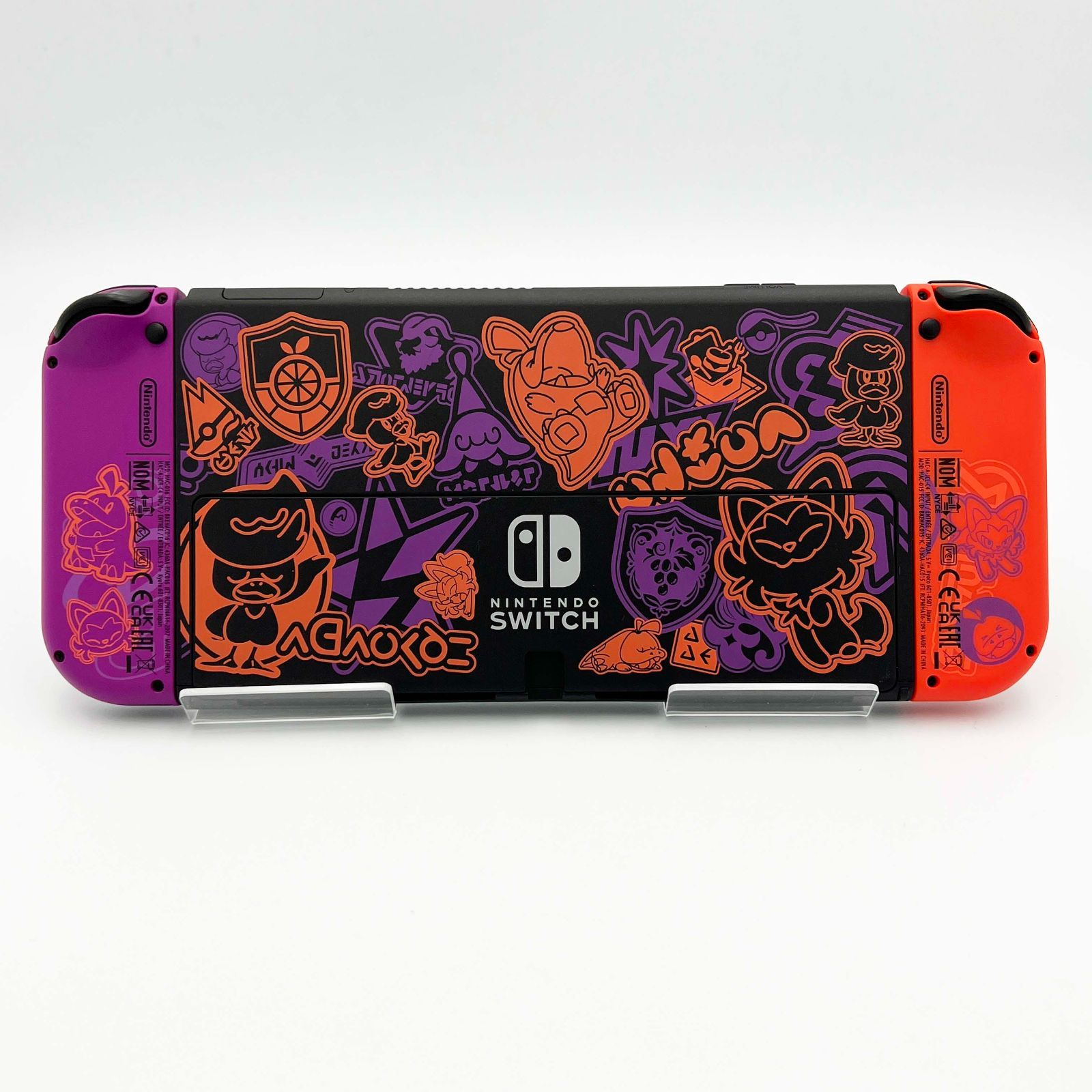 中古】Nintendo Switch(有機ELモデル) スカーレット・バイオレット