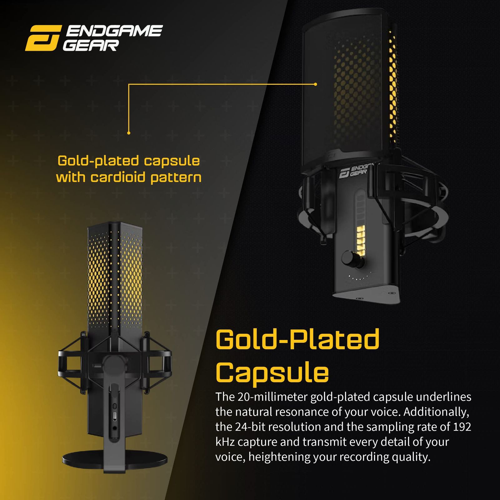 普段使いに最適 エンドゲームギア Endgame Gear XSTRM USB Microphone USB ゲーミングマイク コンデンサーマイク ブラック EGG-XST-BLK 【現品限り一斉値下げ】