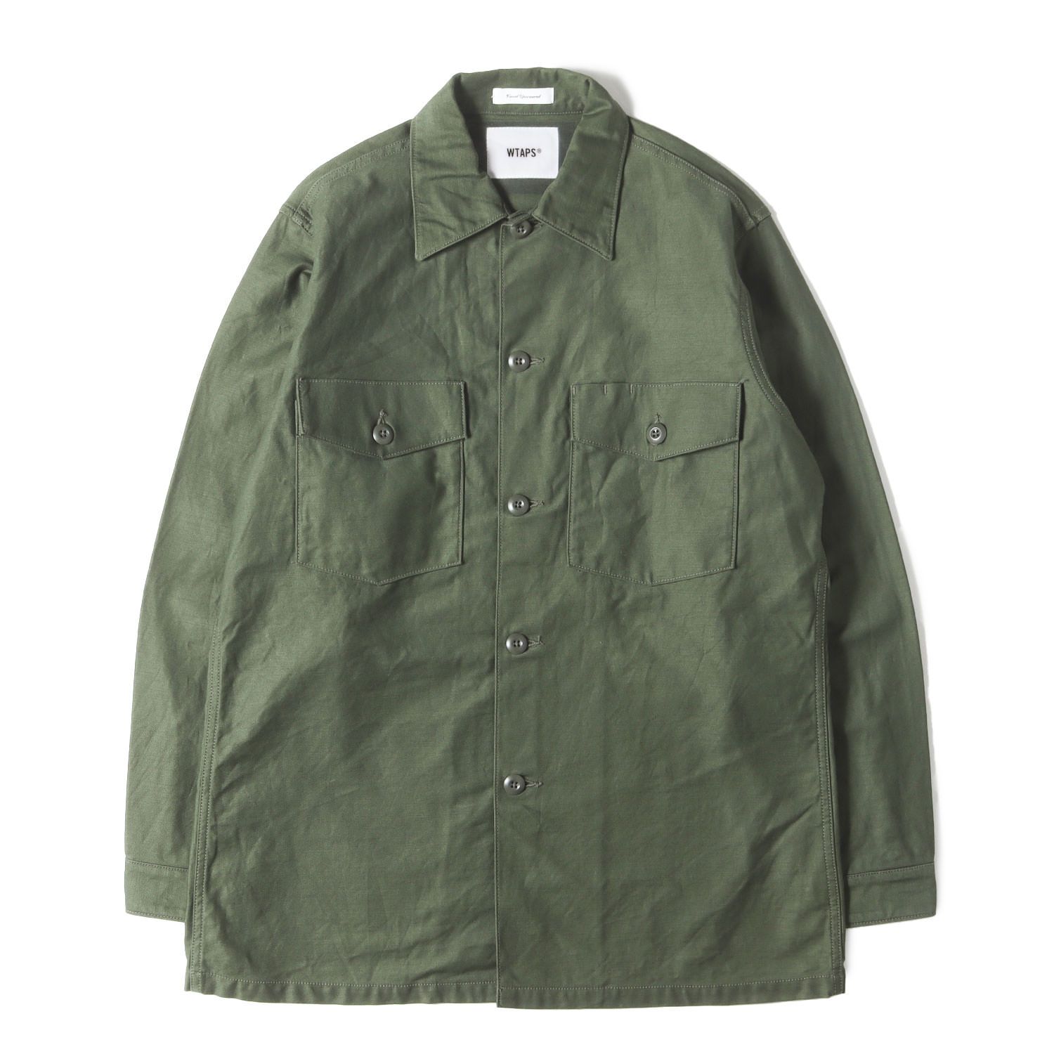 WTAPS ダブルタップス シャツ オリーブドラブ サイズ:L