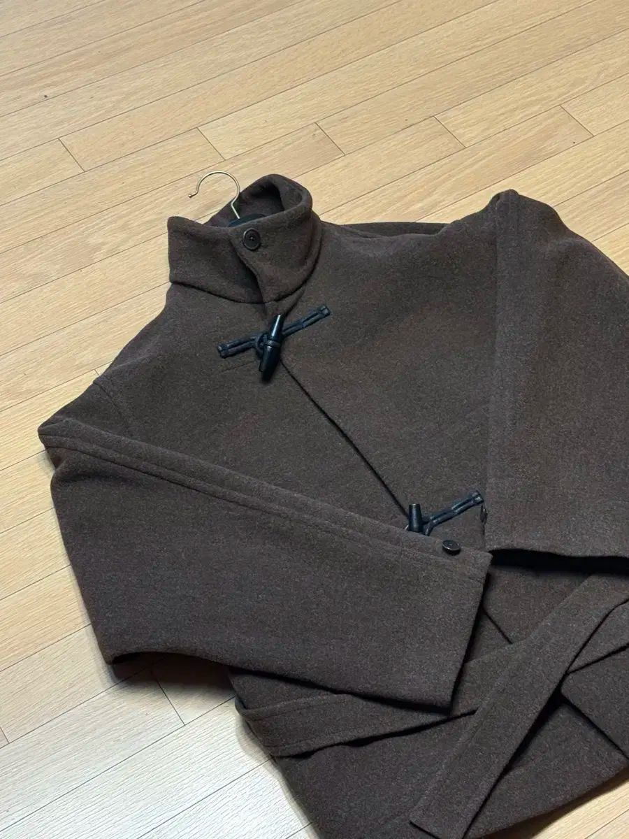 ルメール ウール ショート バスローブ ダッフルコート 24FW ブラウン