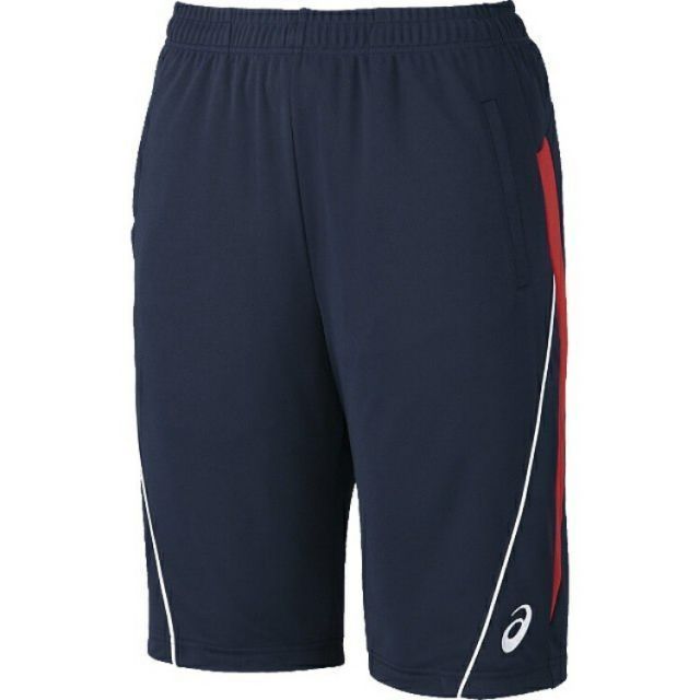 asics アシックス KNIT HALF PANTS NAVY XO XAT244 50 | スポーツ メンズ XO ネイビー 服 衣類 衣料品ウェア ウエア フィットネスウェア ボトムス ズボン ショートパンツ ハーフパンツ 吸汗速乾 抗菌防臭 U