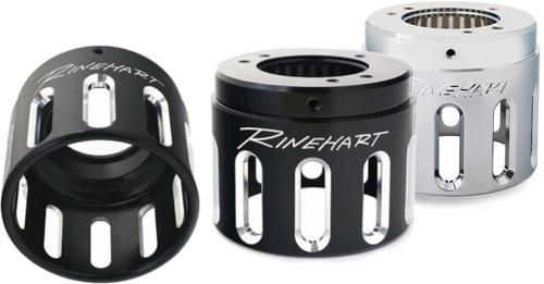 RINEHART MOTOPRO45 4.5インチ スリップオンマフラー Slotエンド ブラック|ブラックエンド 2017年以降ツーリング