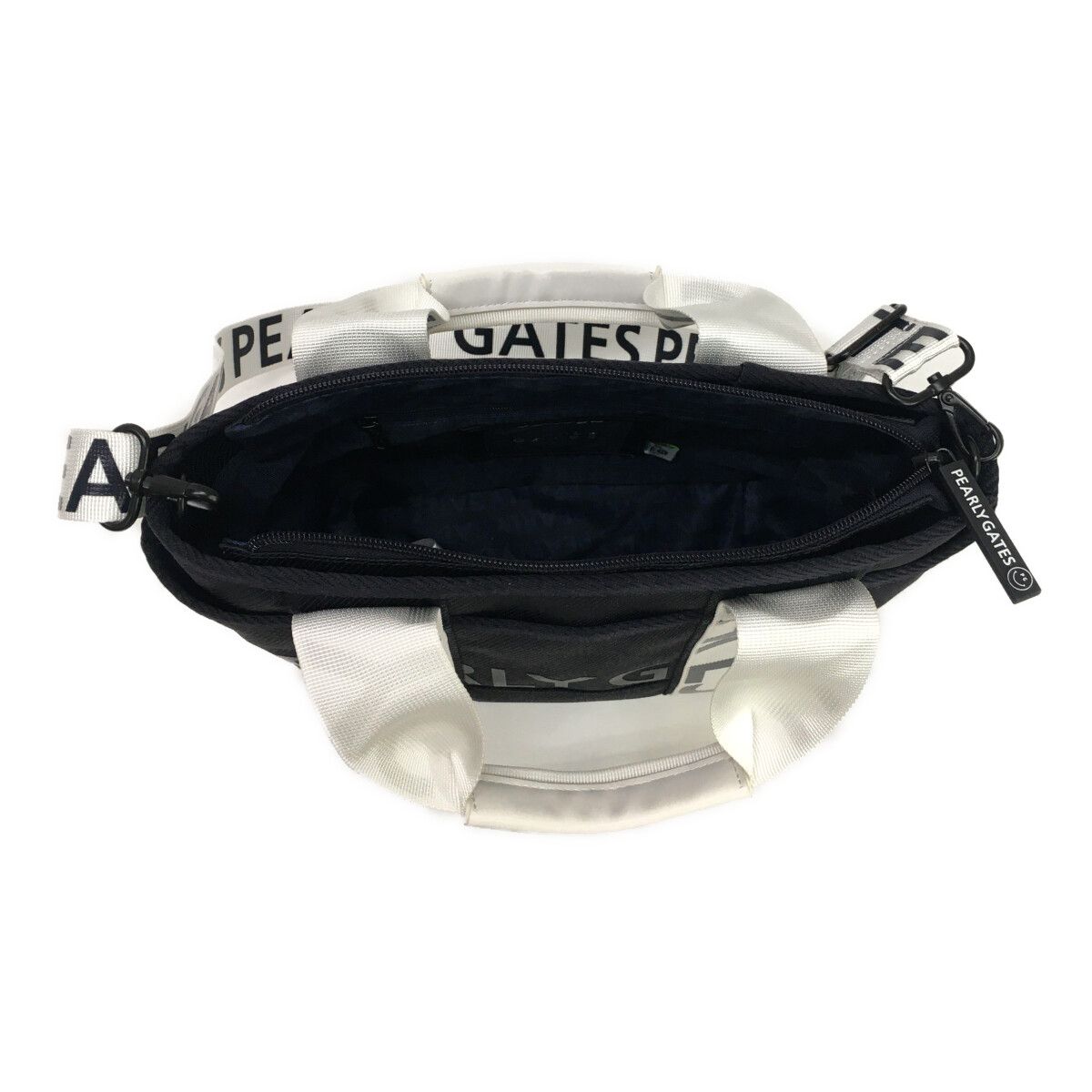 中古 パーリーゲイツ PEARLY GATES カートバッグ 濃紺 ネイビー 持ち手