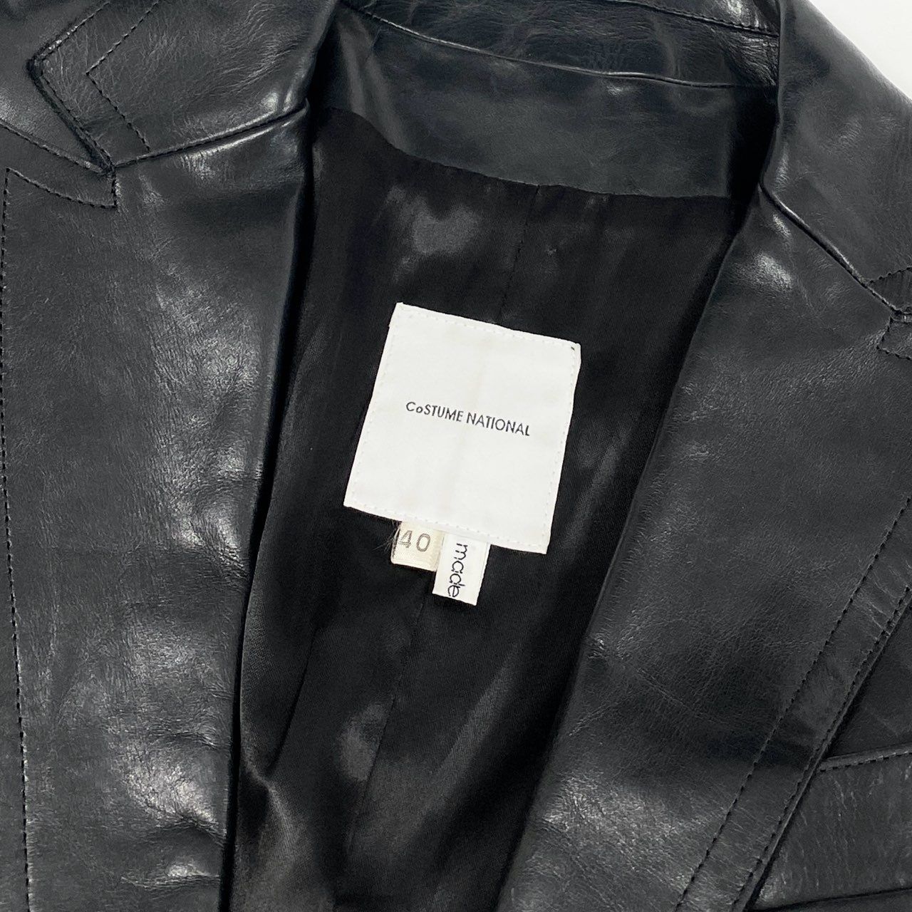 3f2 イタリア製 CoSTUME NATIONAL コスチュームナショナル レザー 