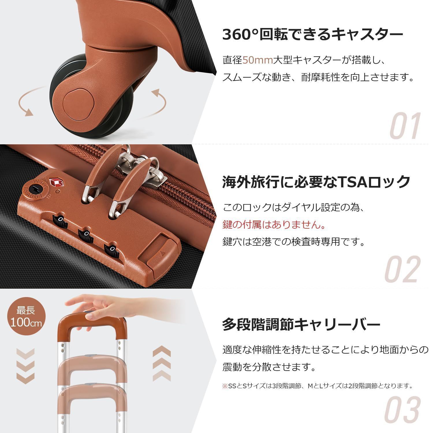 専用商品 数量限定】キャリーバッグ TSAロック搭載 おしゃれ かわいい 小型 S