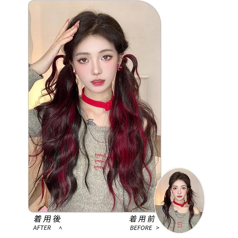 Natunofu エクステ ウィッグ ロング ポニーテールウィッグ お団子