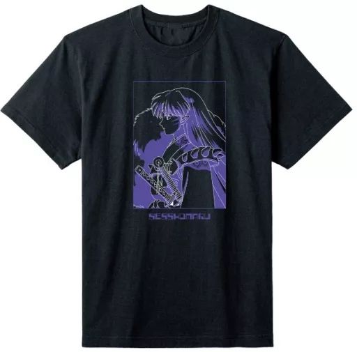中古】衣類 殺生丸 ポリジン加工Tシャツ ブラック メンズ S 「犬夜叉
