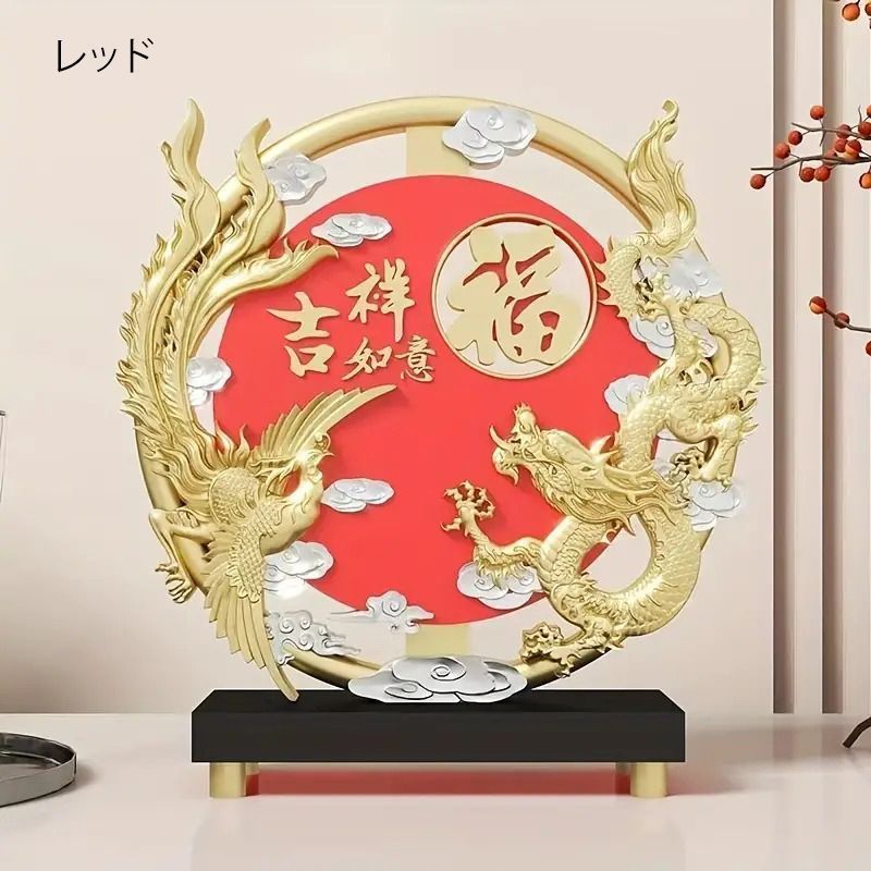 龍 帆船 置物 (小) 風水ドラゴン 竜 オブジェ オーナメント 開運 金運 火龍 龍 ブロンズ風 ドラゴン 置物 金運アップ 開運 幸運 風水