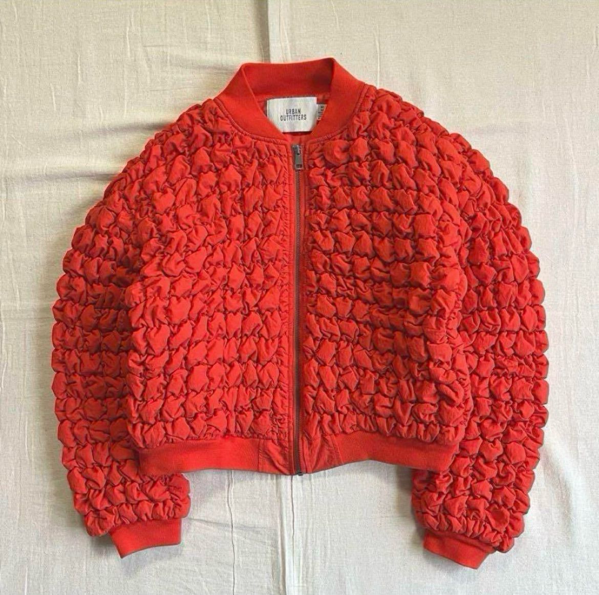 archive URBAN OUTFITTERS アーバンアウトフィッターズ ぽこぽこ ポップコーン 短丈キルティングジャケット MA-1 M Y2K