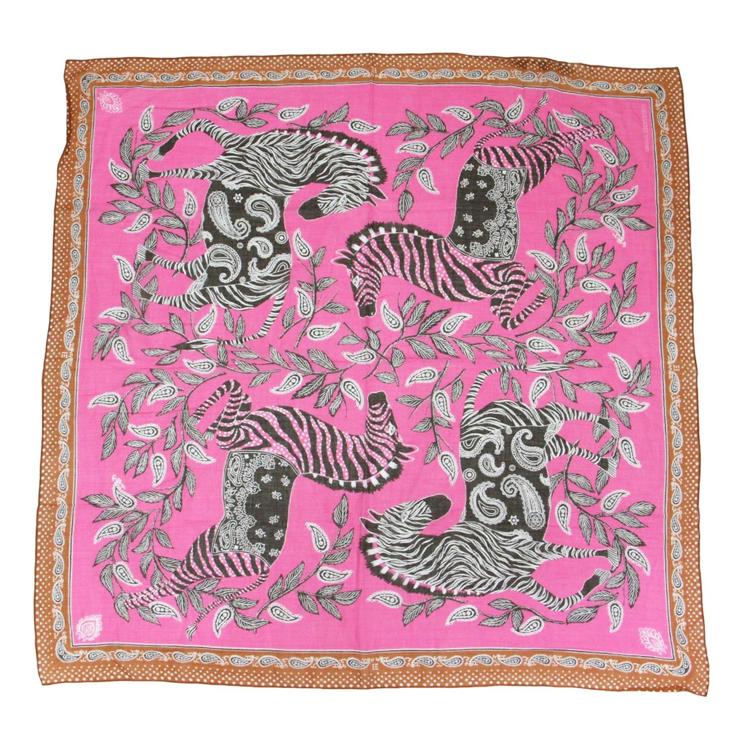 INOUI EDITIONS イヌイエディションズ スカーフ ピンク ブラウン系