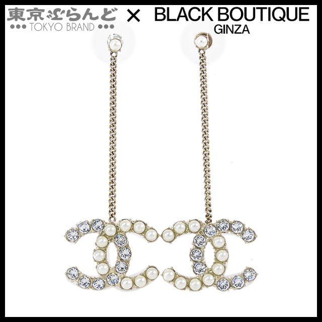 CHANEL パール付きドロップピアス シャネル CHANEL ココマーク ドロップ ピアス B20B GP ゴールド
