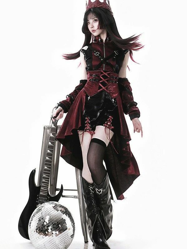 ロリータ 服 ハロウィン コスチューム セット ゴシック スチームパンク