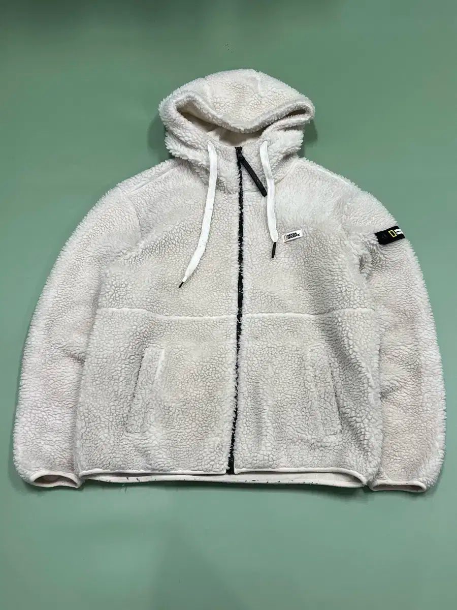 ナショナルジオグラフィック シープスキン ボア フリース フーディー ジップアップ ジャケット