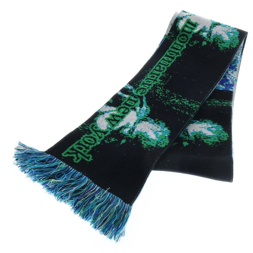 Montmartre New York マフラー モンマルトルニューヨーク 青緑