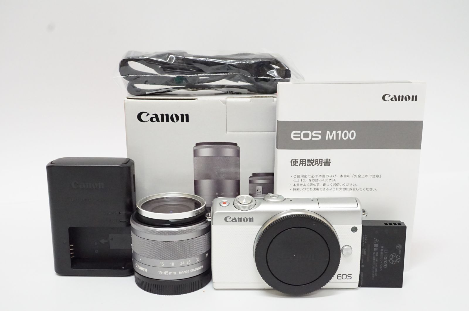 Canon EOS M100レンズキット新品同様グレー Canon EOS M100レンズキット新品同様グレー