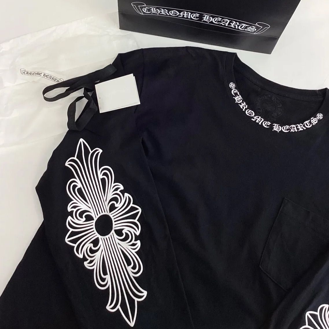 CHROME HEARTS Black クロムハーツ 長袖 ロンT XL 正規品 - メルカリ