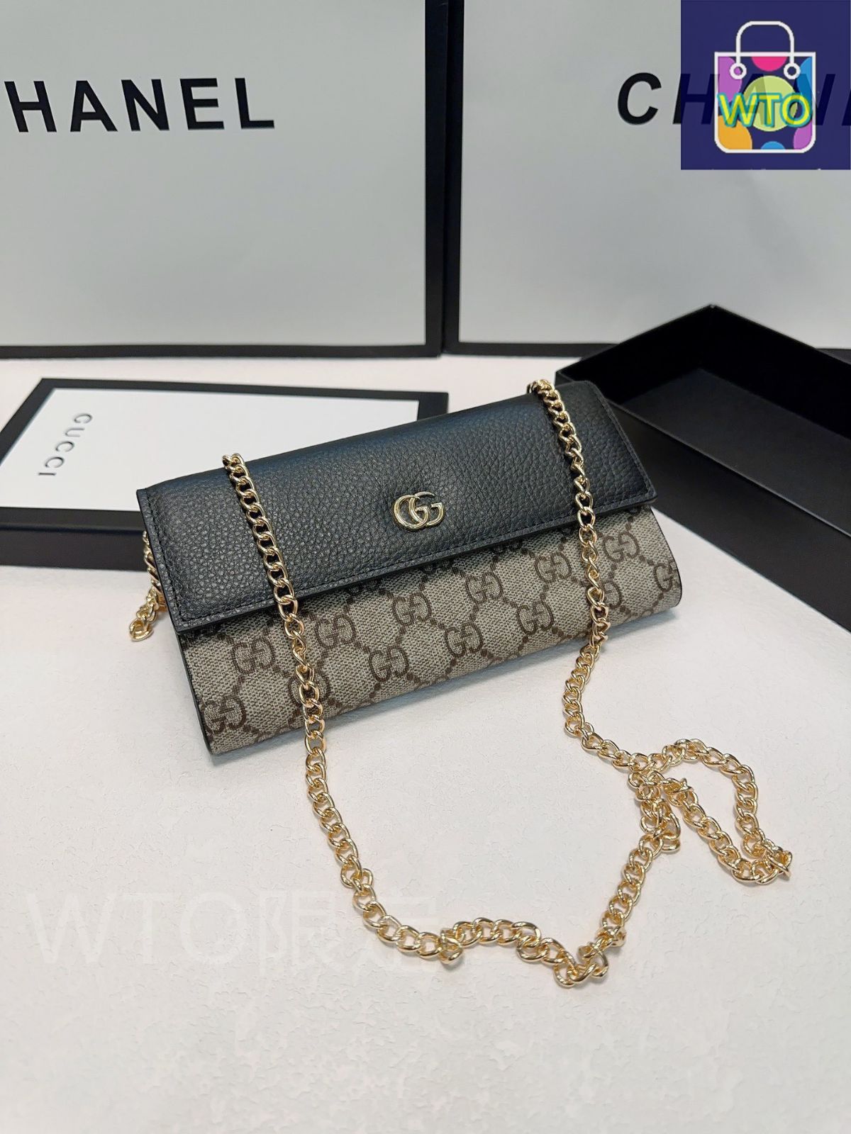 今日特価】Gucci グッチ ショルダーウォレット 高級レザーを使用