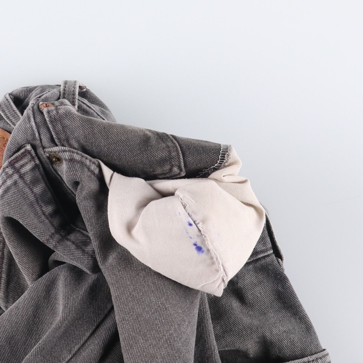 テーパードデニムパンツ メンズw34相当