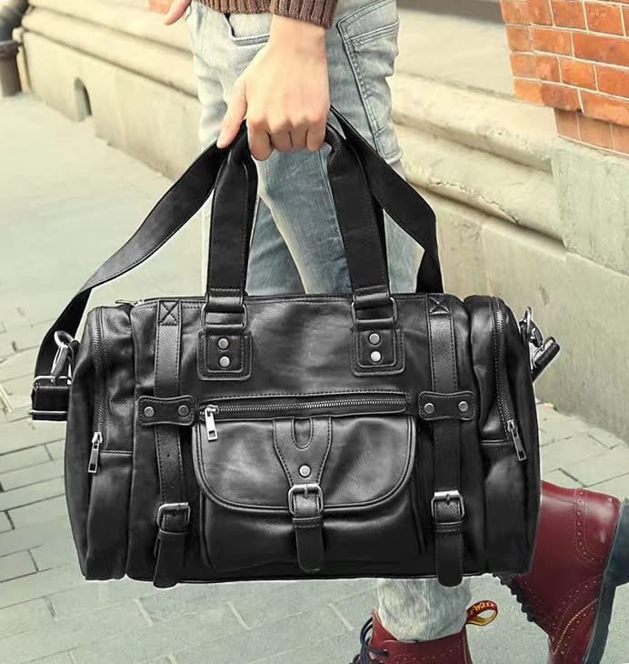 ボストンバッグ PUレザー