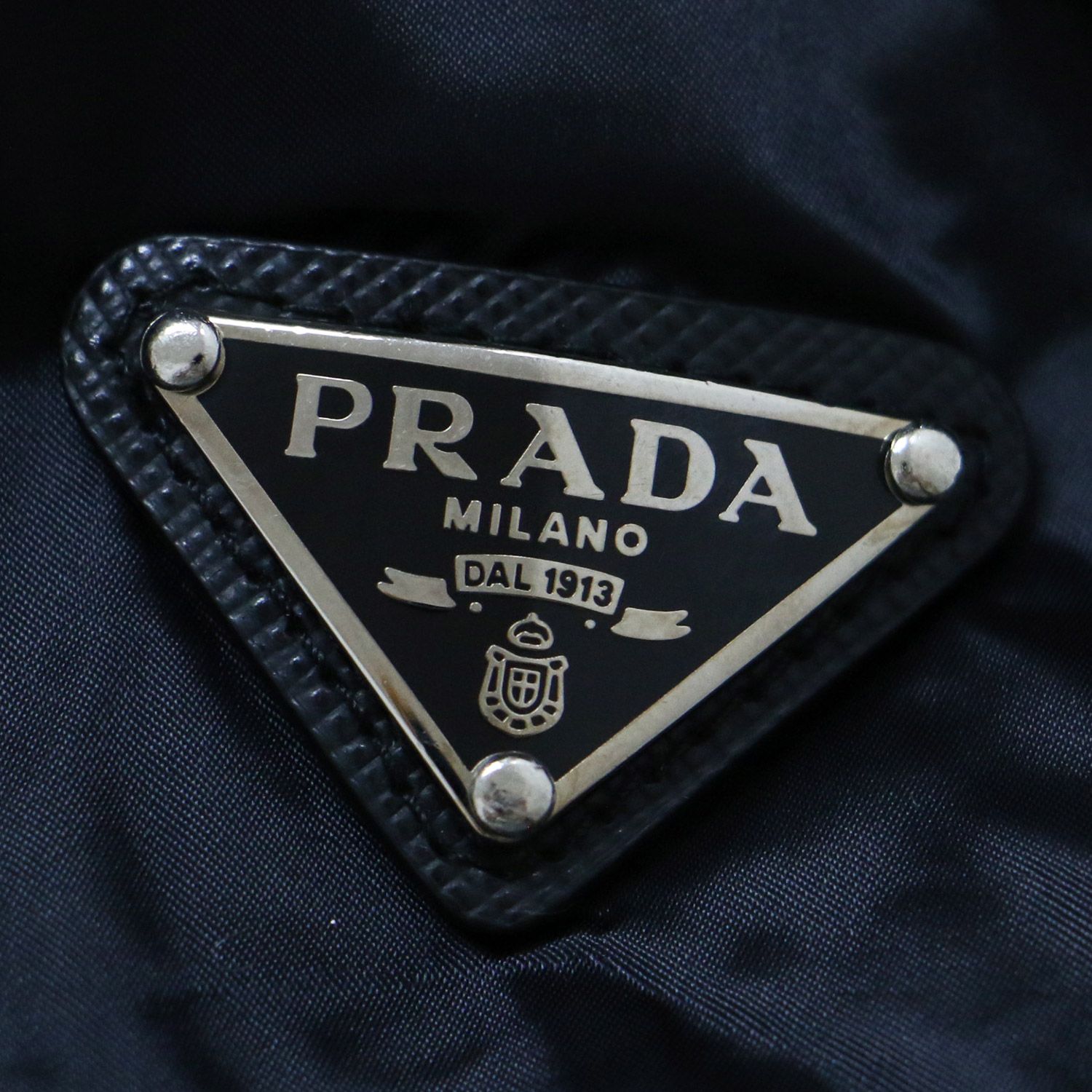 PRADA プラダ ダウン ジャケット 中綿 ブラック 黒 40(L) ナイロン 