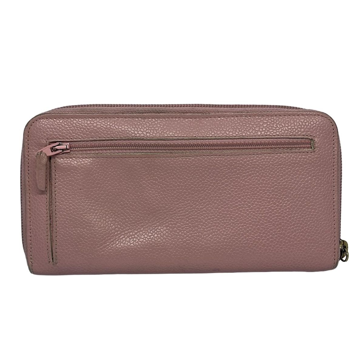 CHANEL シャネル 長財布 - A13228 ピンク ココマーク ラウンドファスナー ゴールド金具