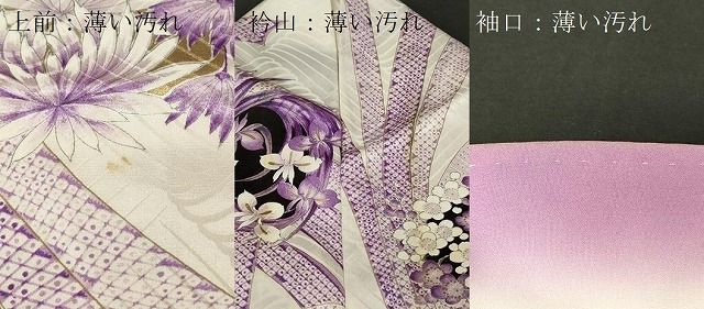 平和屋着物○上質な小紋 舞花文 金彩 正絹 逸品 CAAP7111hy