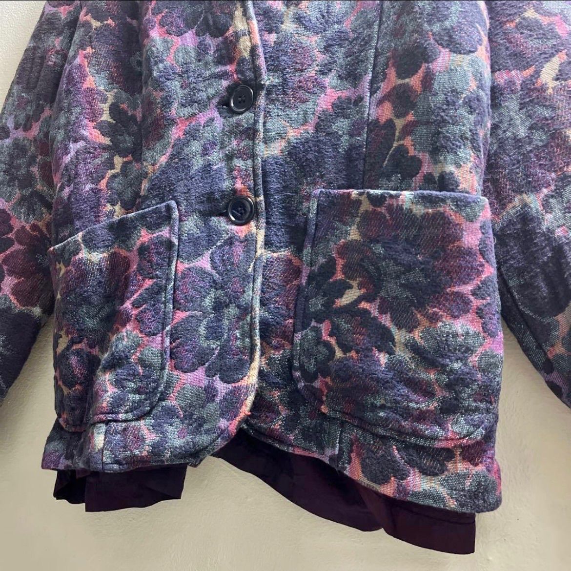  USA 80 s ヴィンテージ アメリカ ゴブランジャケット 刺繍 ビンテージ テーラードジャケット ジャケット アウター