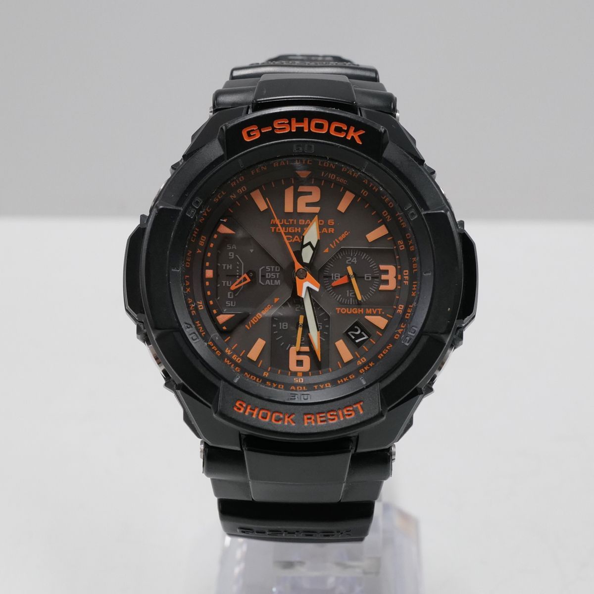 CASIO G-SHOCK GW-3000B メンズ 腕時計 USED美品 スカイコックピット 電波 ソーラー グラビティマスター 完動品 中古 X5467