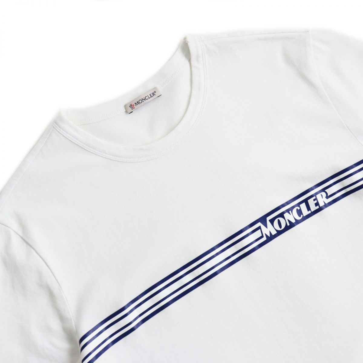 極美品○20SS MONCLER モンクレール MAGLIA T-SHIRT ロゴプリント 半袖 