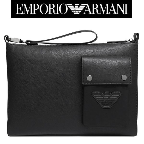 新品 エンポリオ アルマーニ バッグ メンズ クラッチバッグ EMPORIO