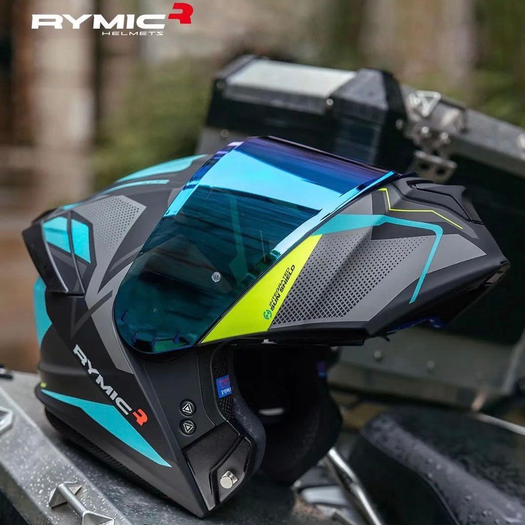 翌日発送】新品タンブラー柄レッドバイクヘルメットダブルレンズ