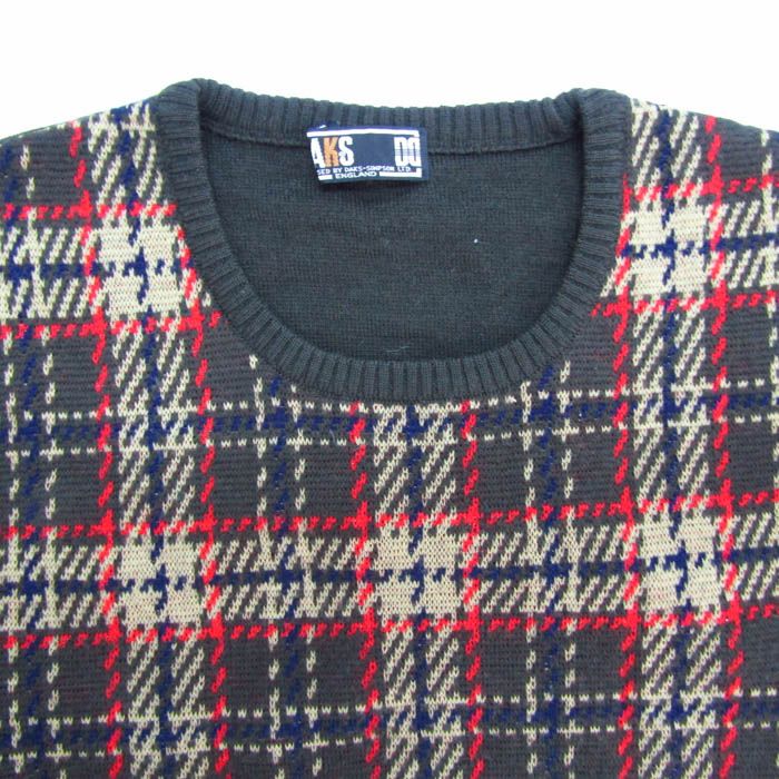 ダックス ニット セーター 長袖 ウール100% ブランド トップス