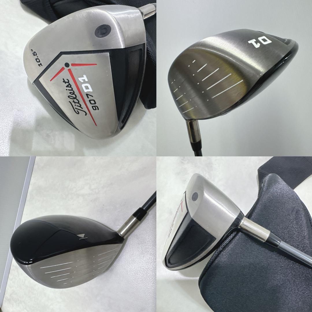 新品グリップ 美品 Titleist 907D1 ドライバー 純正カーボンSR右