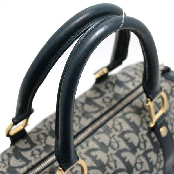Dior トロッター　キャンバス　ハンド　ミニボストンバッグ　ネイビー Dior トロッター キャンバス ハンド ミニボストンバッグ
