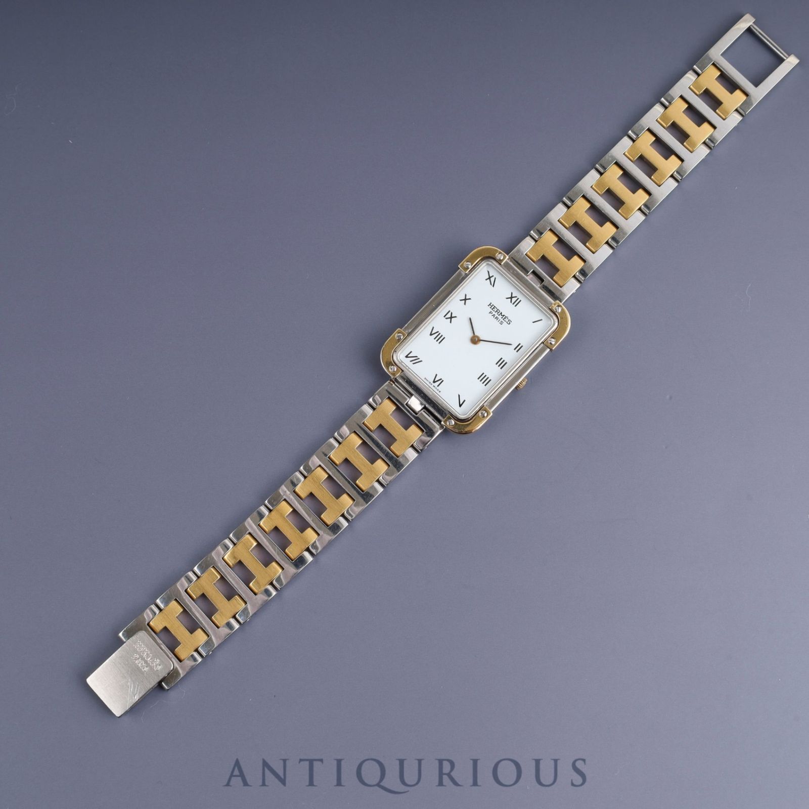 エルメス HERMES クロアジュール 腕時計 ホワイト文字盤 稼働品