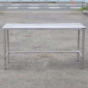 げ! 2 マルゼン 業務用 ステンレス 作業台 W 1500 D 600 H 800 mm 厨房 BW-T 156 N 150 三方枠