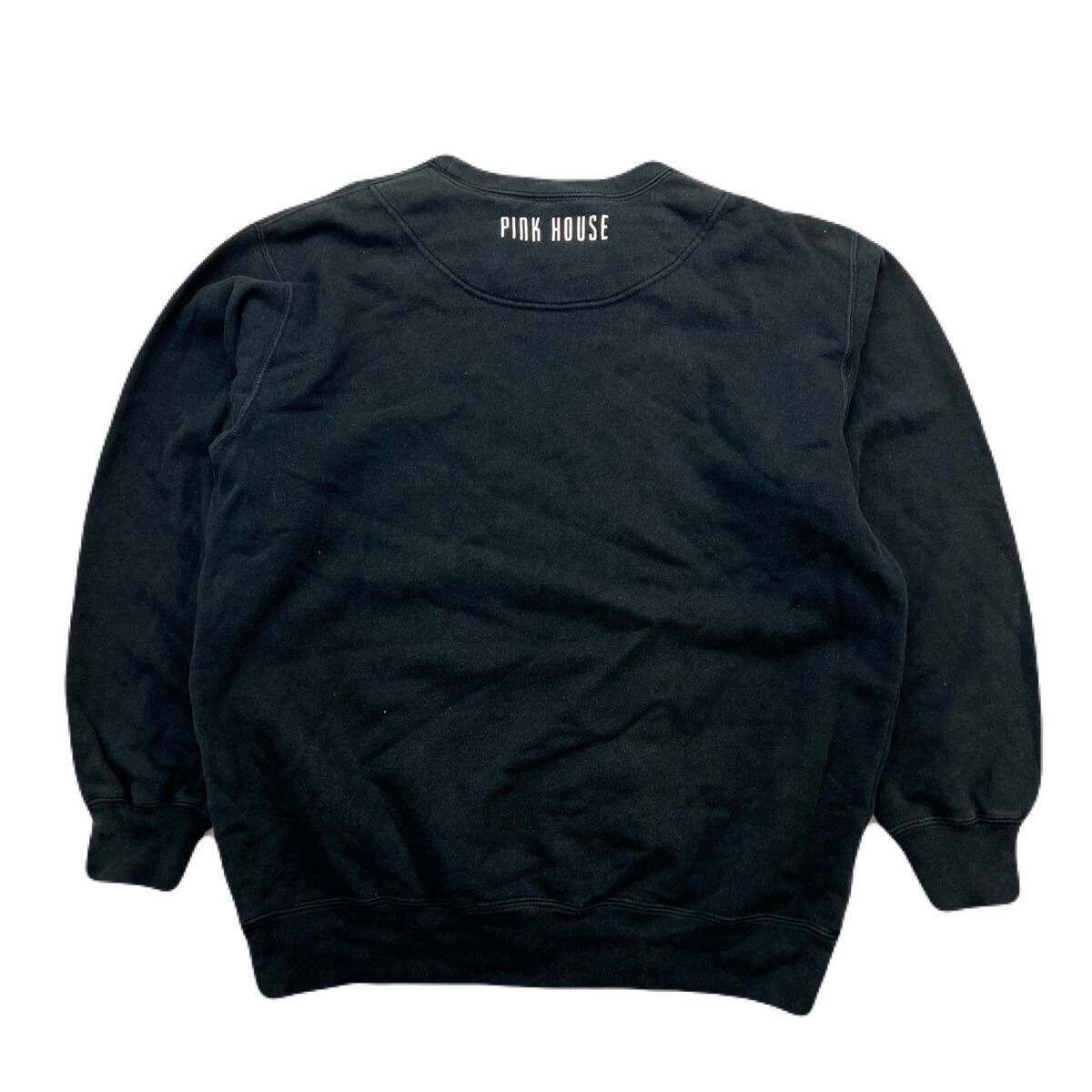 ピンクハウス　トレーナー　スウェットシャツ　黒 ピンクハウス トレーナー スウェットシャツ 黒 PINK HOUSE