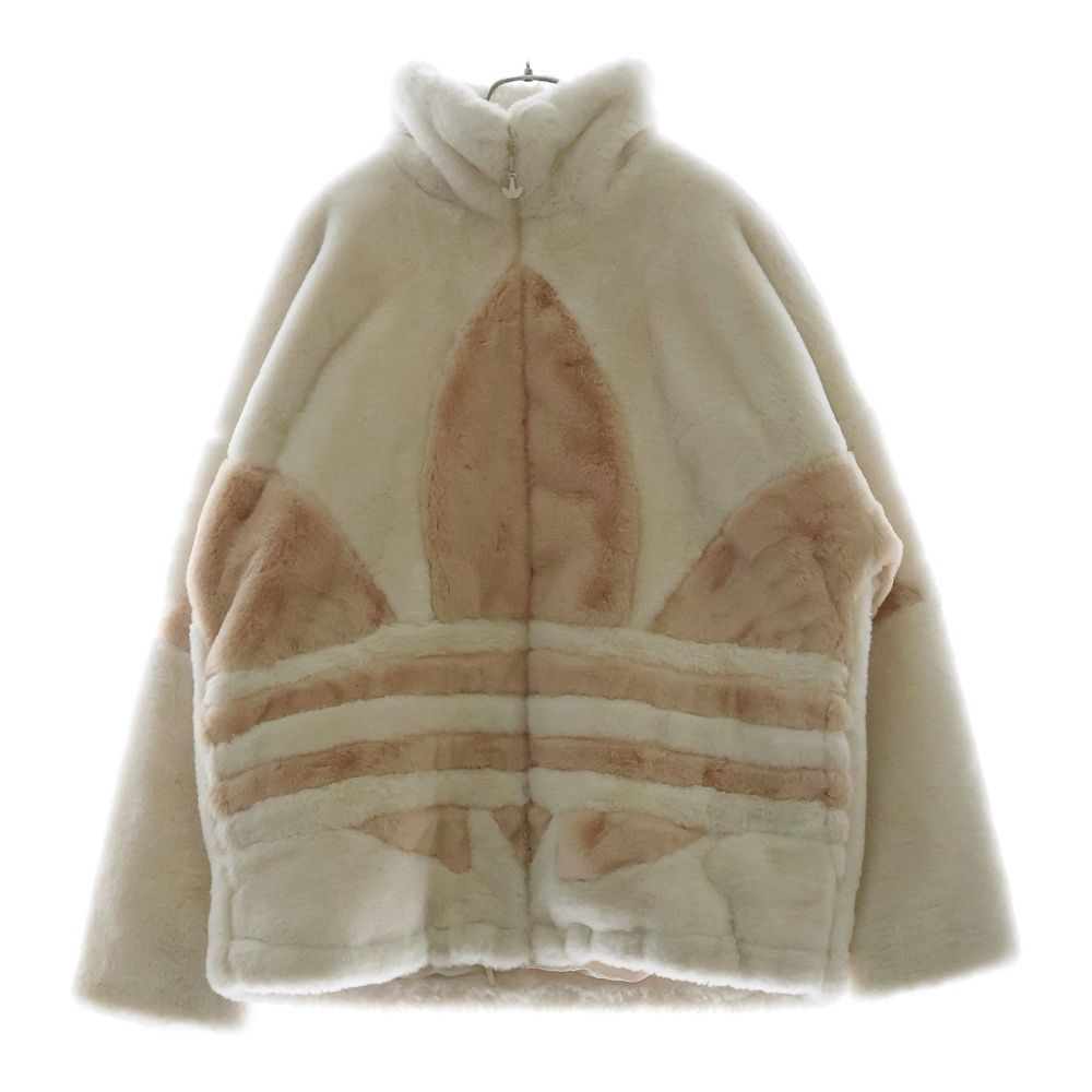 adidas Originals アディダスオリジナルス FUR JACKET フェイクファージャケット ホワイト|ベージュ HC0324