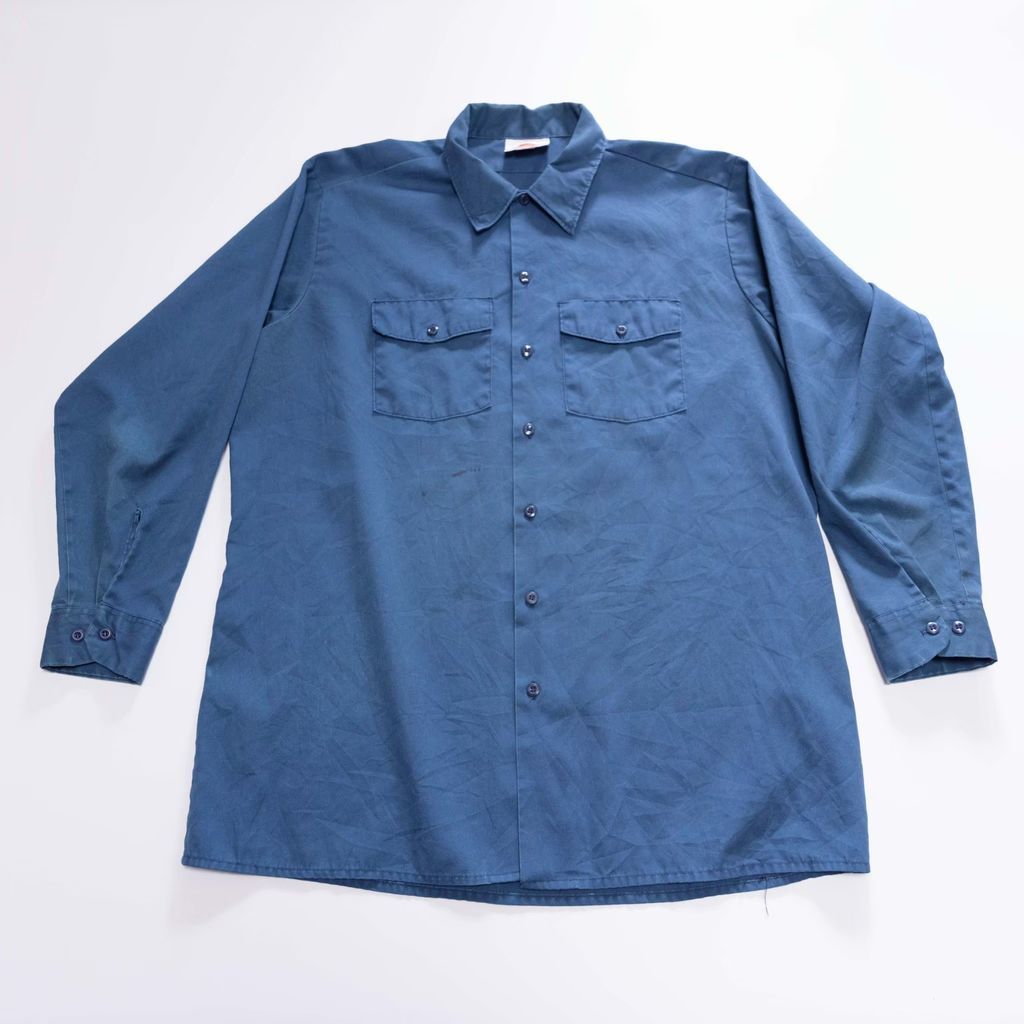 Dickies　ディッキーズ　ワークシャツ　サイズ3XL　デカロゴ　希少　古着 a840bad3bb64bf5d393795036afa62