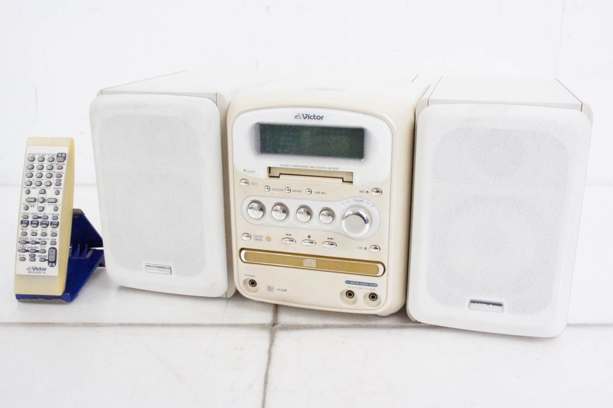 JVC Victorビクター マイクロコンポーネントUX-QX1 中古】【訳あり】JVC Victorビクター マイクロコンポーネントMD