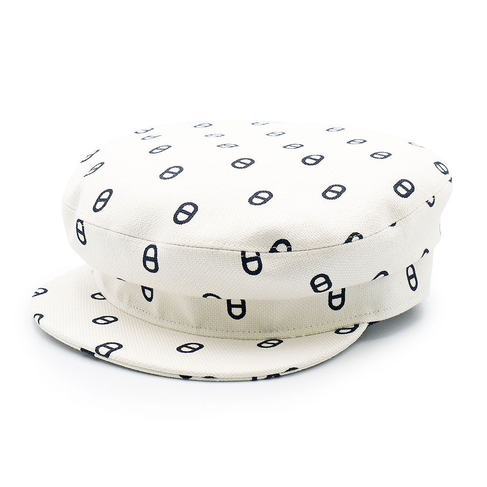 ルイヴィトン LVロゴ バケットハット ホワイト Sサイズ M77574