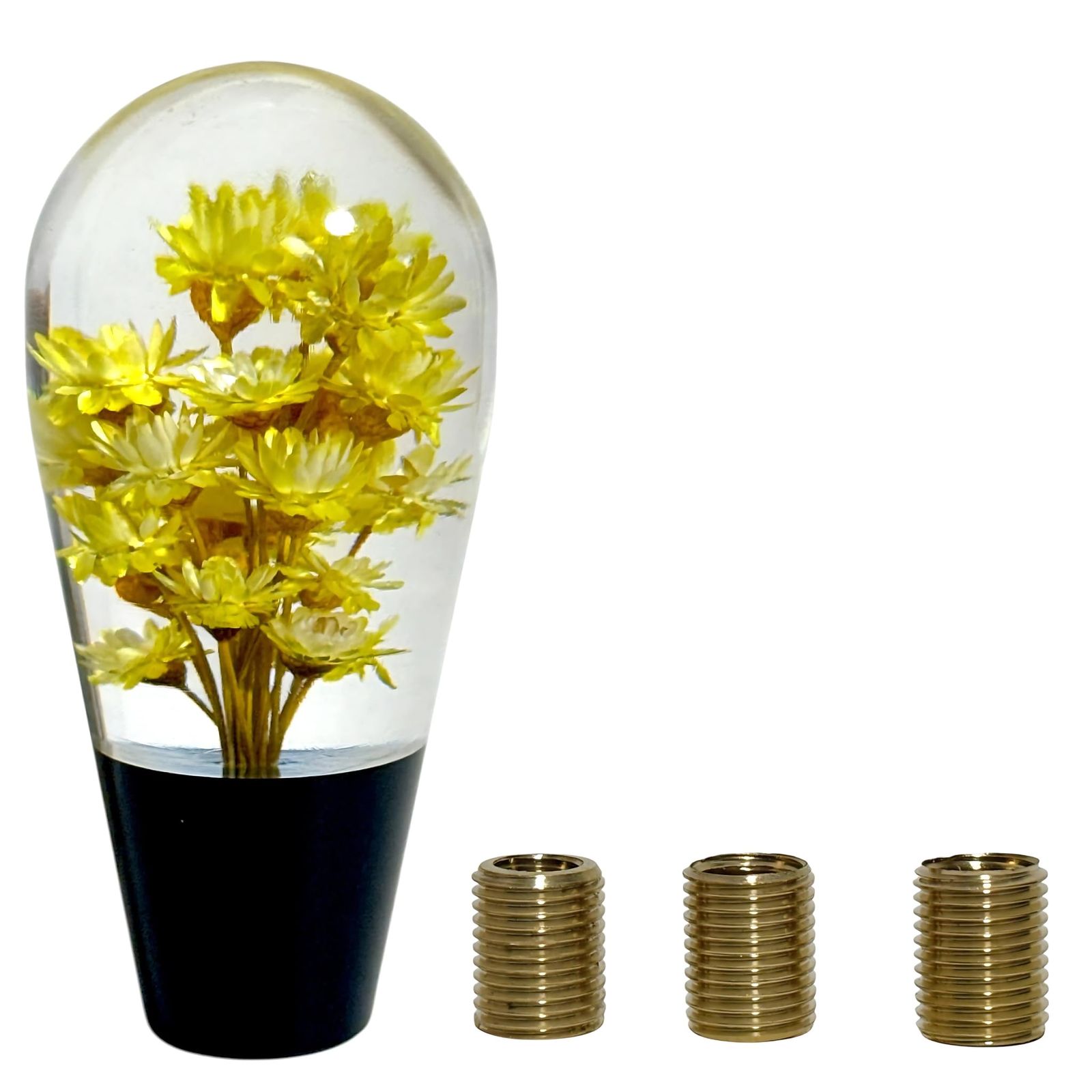 シフトノブ 水中花 車内 カスタム カーアクセサリー 9.3cm 汎用 ドレス